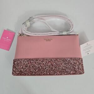 NWT Kate Spade Flash Crossbody Purse Pink Glitter